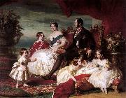Franz Xaver Winterhalter Portrait of Queen Victoria, Prince Albert, and their children Germany oil painting artist